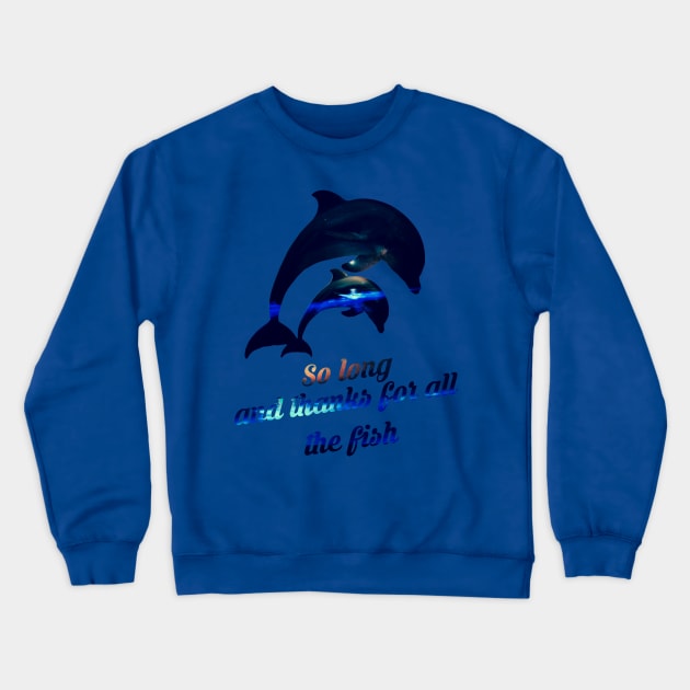 Fleeing dolphins final Crewneck Sweatshirt by Thisepisodeisabout